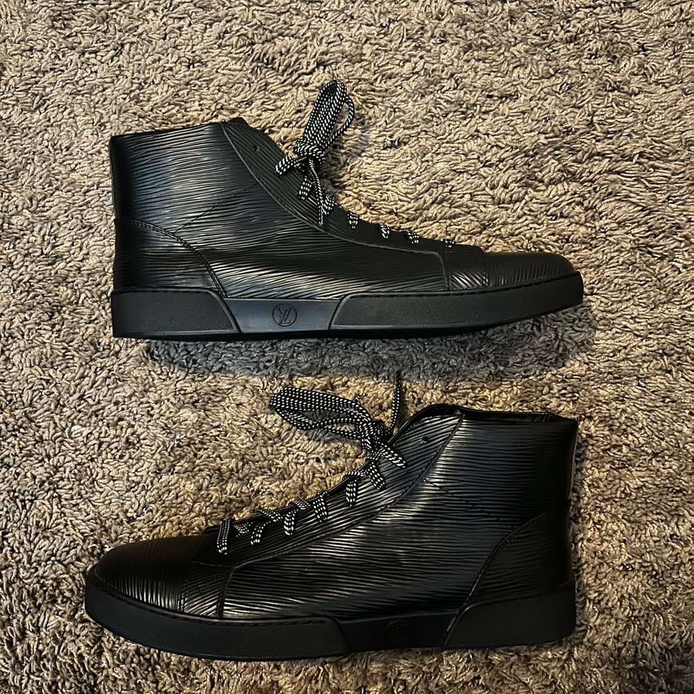 Louis Vuitton Black High-Top Sneakers